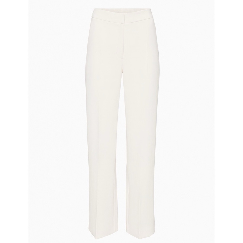 ARITZIA | WILFRED ALANYA PANT HIGH RISE WIDE LEG ELASTIC BACK WAIST CREPETTE - Picture 13 of 13
